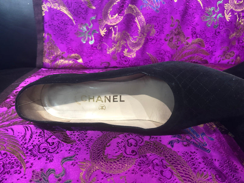 CHANEL Gold Beige Leather Sequined Flats Shoe Size 405 US 912 Shoe   ReturnStyle