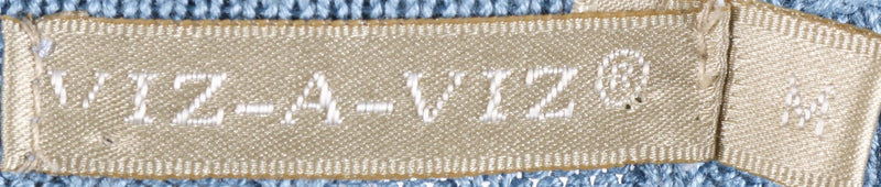 Viz-A-Viz blue top with collar size M label