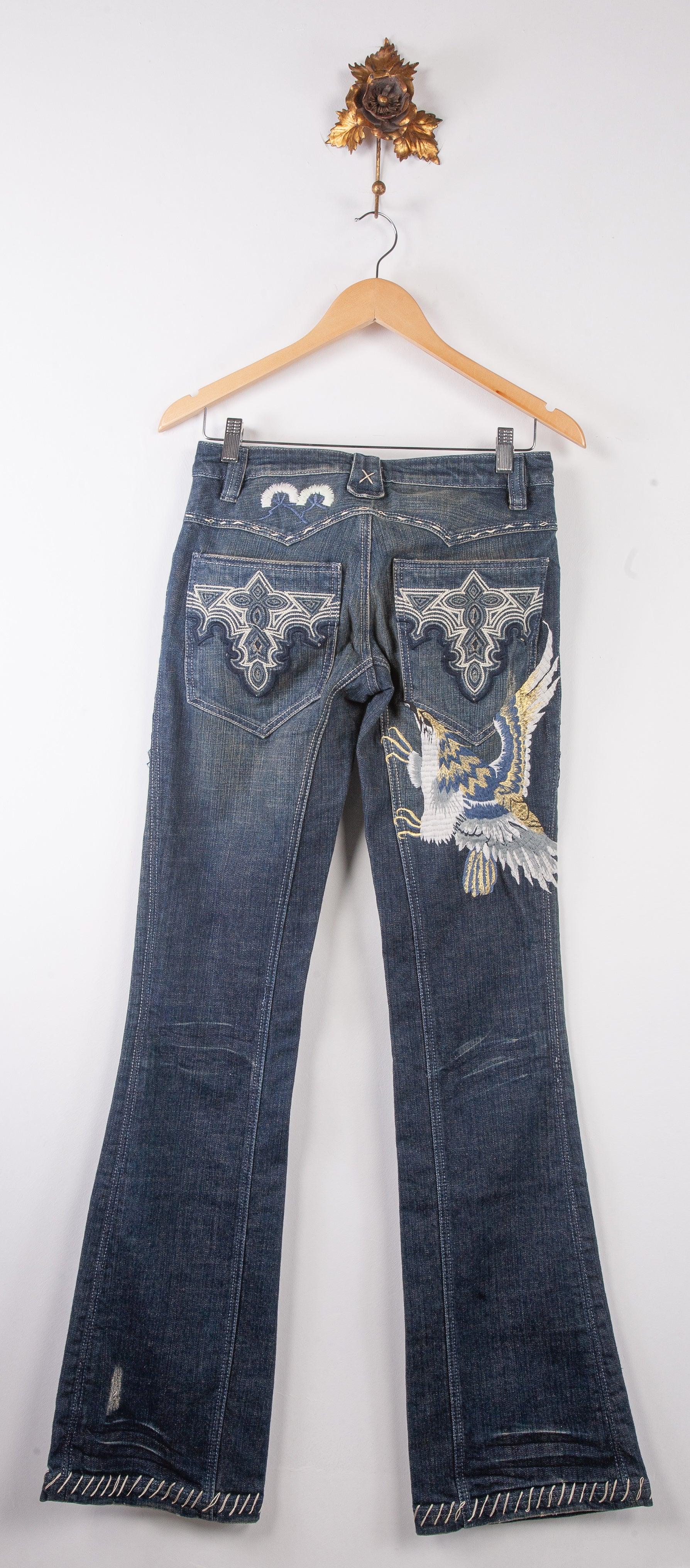 Saks Måne Site line Antik Denim Jeans Flowers, Eagle and Tribal Embroidered with Tags Size 26  Ava & Iva Antik Denim Jeans Flowers, Eagle and Tribal Embroidered with Tags  Size 26 £36.00 GBP £50.00 GBP Default Title - £36.00 SKU: FCR10 Quantity  Share: View Full Details