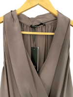 Stills Atelier Silk Blend Dress Taupe EU 40 UK Size 12 BNWT RRP £220 - Ava & Iva