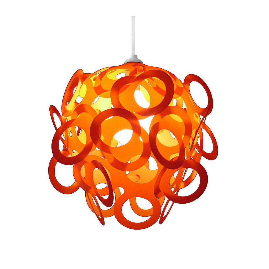 Loopy Lu Orange Lamp Shade Designed By Lothair Hamman Funky Lamp