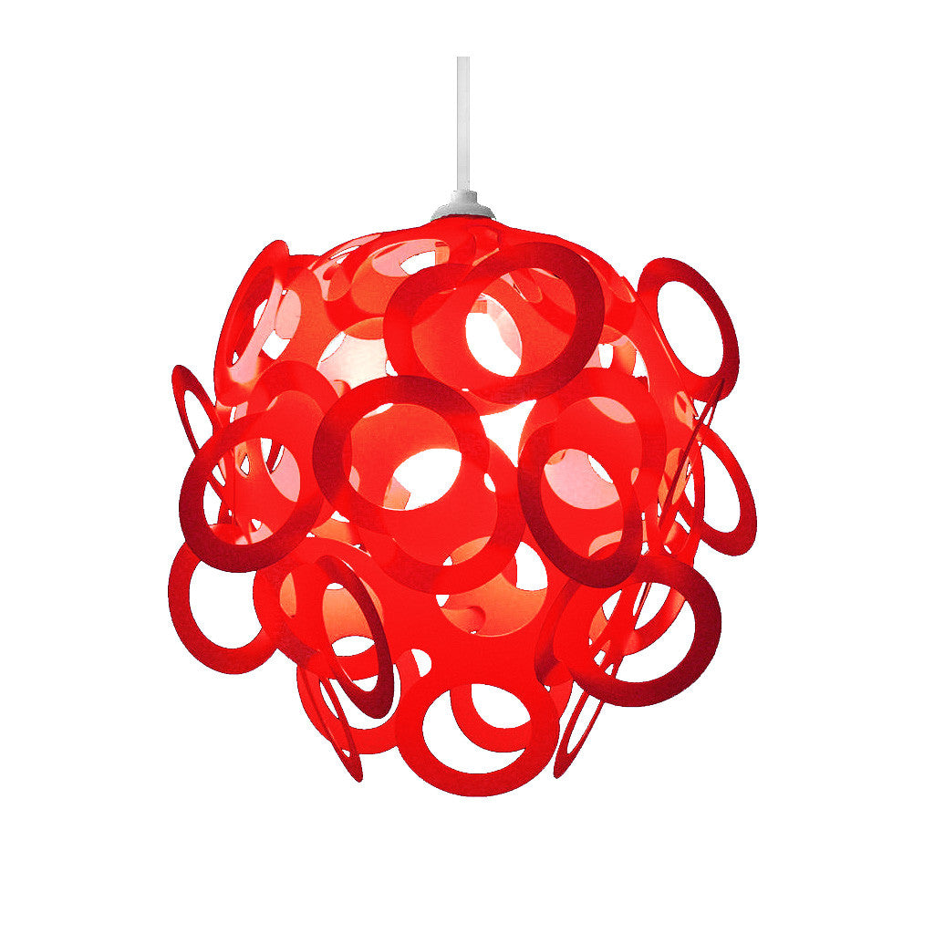 Loopy Lu Red Lamp Shade Designed By Lothair Hamman Funky Lamp Shades