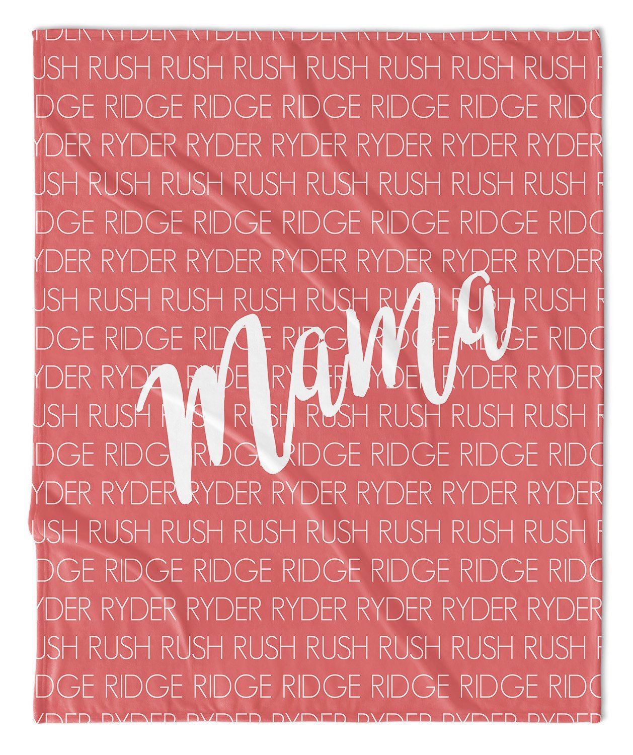 Mom Kids Personalized Throw Blanket Highway 3