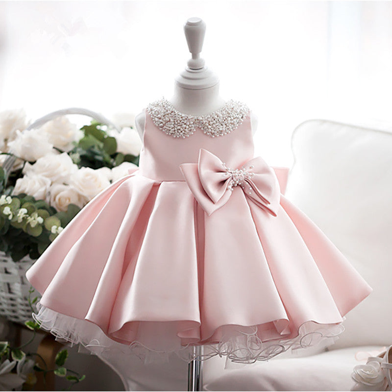 cute baby girl in princess dress