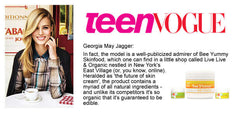 Georgia Jagger - Teen Vogue - Bee Yummy Skinfood
