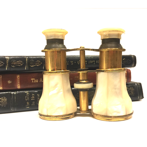 Vintage Mother of Pearl Opera Glasses with Brass Accent – Boogie's Boutique