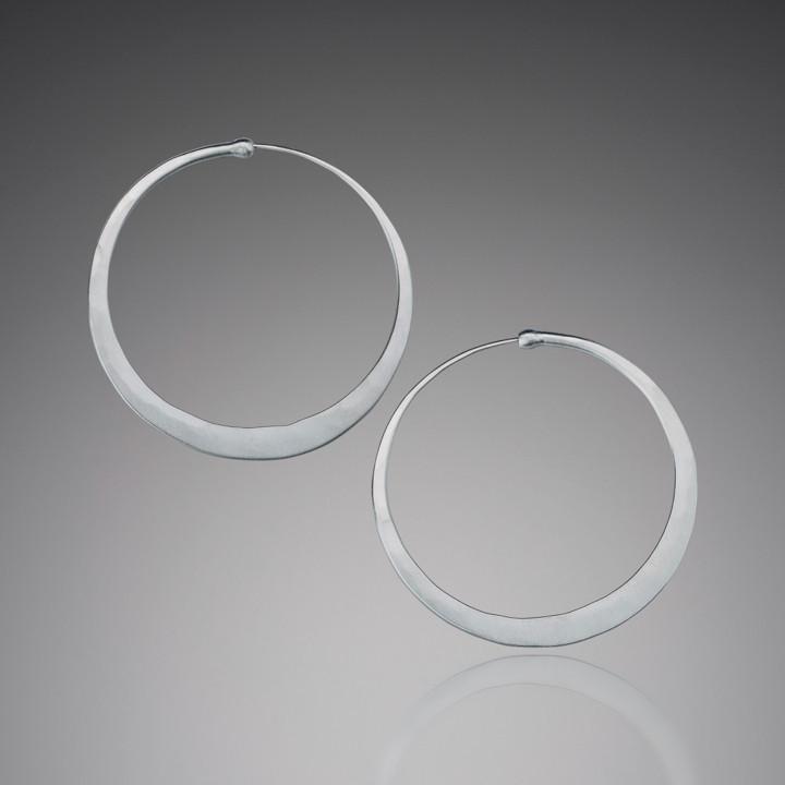 Buy Classic Linear Mother Of Pearl Gold Plated Sterling Silver Hoop Earrings  by Mannash™ Jewellery