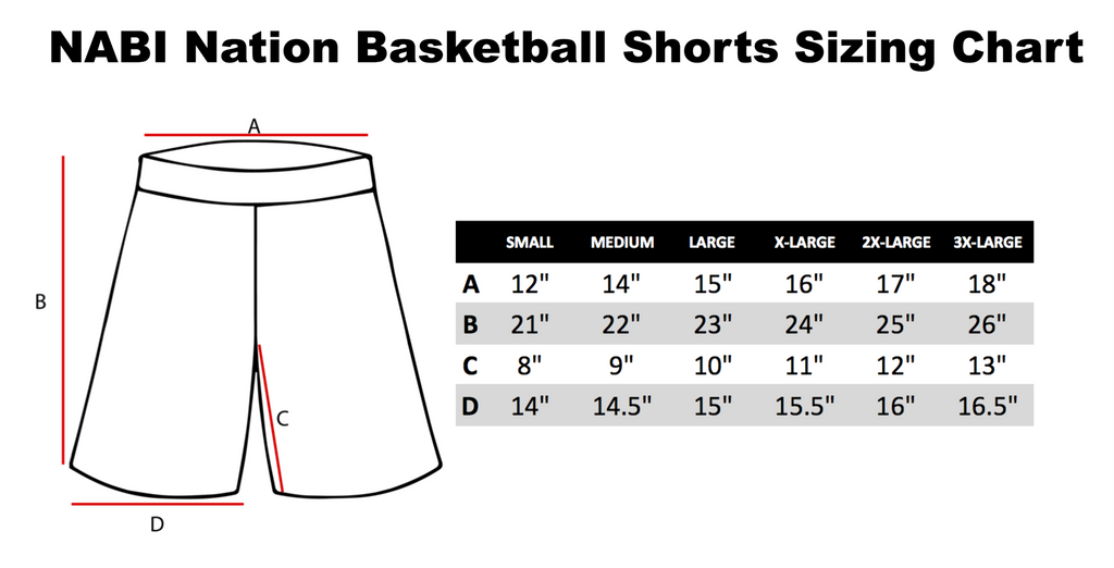 NABI Nation Basketball Shorts (Karl Jim Designs)
