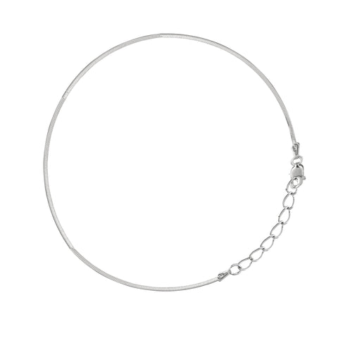 Sterling Silver Snake Chain Anklet