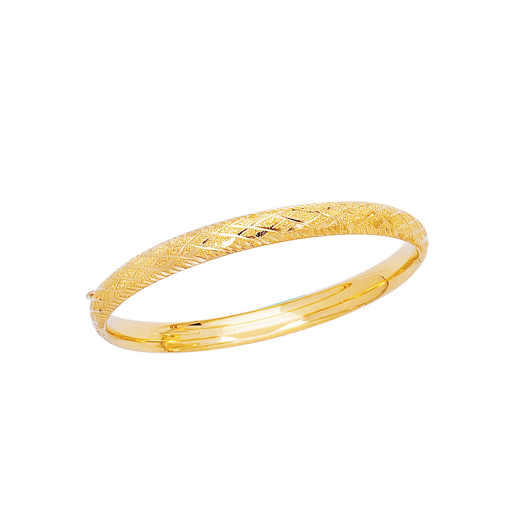 22K Gold Kids Bracelet - BaBr22985 - 22K Gold Bracelet for Kids is designed  with simple and plain style and machine cut work which adds s