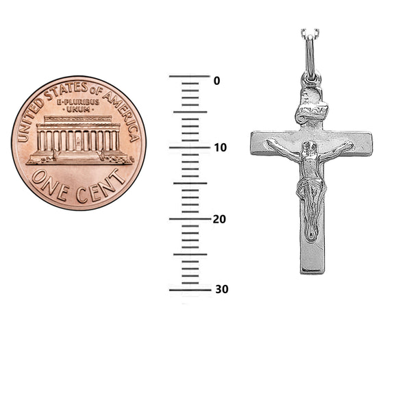 Sterling Silver Crucifix Cross Charm Pendant