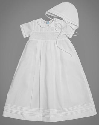 smocked christening dress