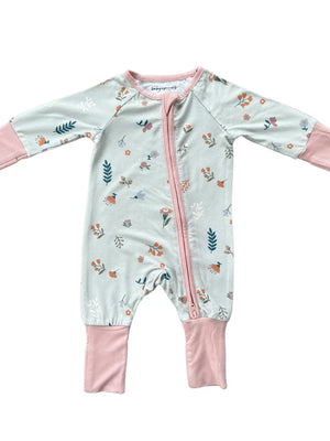 Botanical Zip Romper - Baby Sweet Pea's Boutique