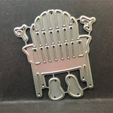 Single Beach Chair Die Cut by Impression Obsession Dies DIE190-C - Inspiration Station Scrapbook Store & Retreat
