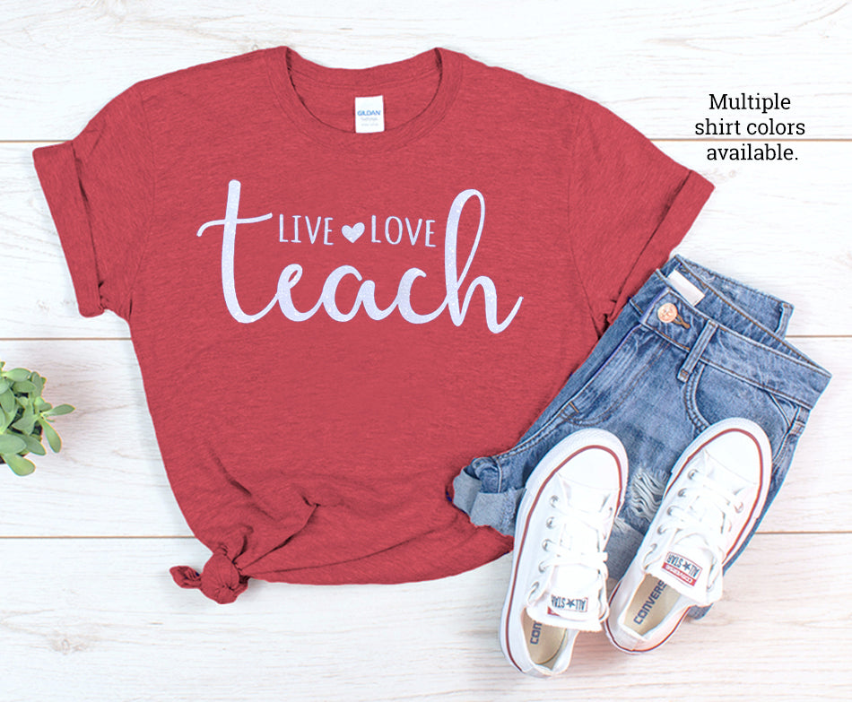 red teacher shirts