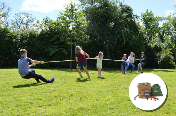 Traditional Garden Games Tug of War Family and friends BBQ, party wedding summer holidays making memories