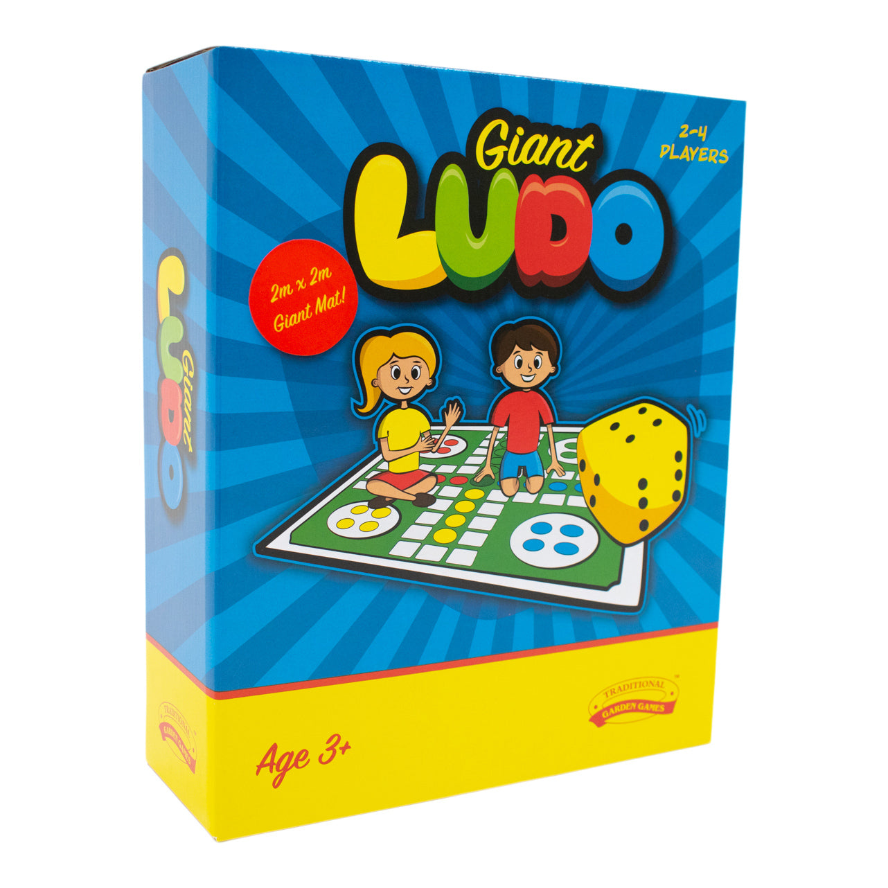 S&S Worldwide Jumbo Ludo Game. Kids Will Love Giant 40 Sqaure Vinyl Game  Mat and 5 Inflatable Movement Die.