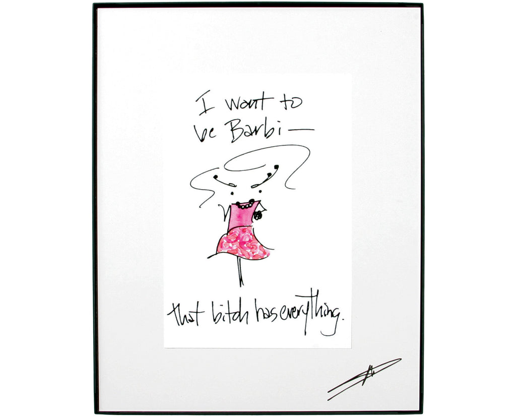 romantisch niet voldoende Premisse Barbi Framed Art (10002) | Mary Phillips Designs
