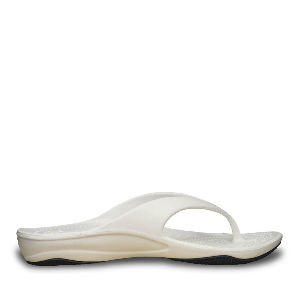 Women's Premium Flip Flops - White with Navy – USA DAWGS