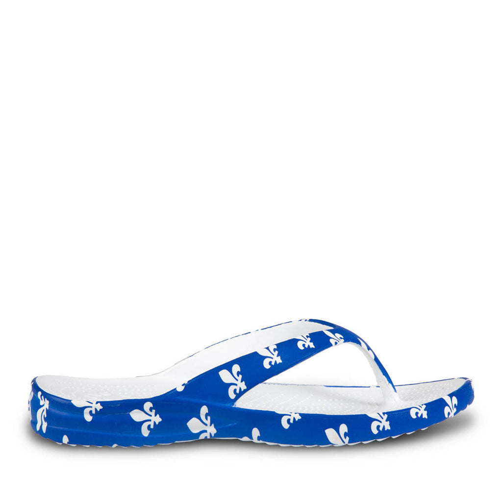 fleur de lis flip flops