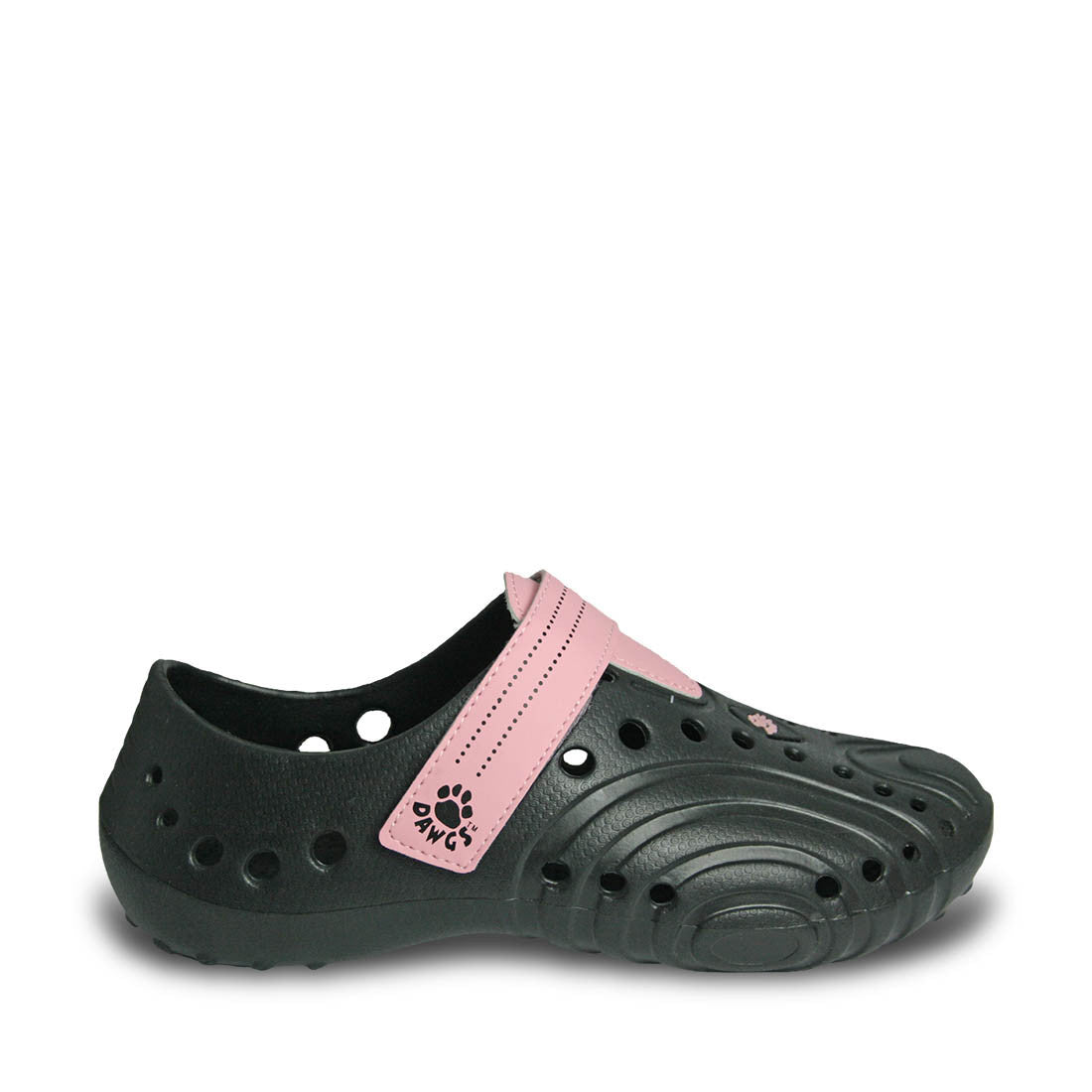 Dawgs Women's Ultralite Spirit Shoes - Black with Soft Pink