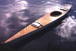 Seventeen foot cedar-strip kayak