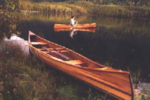 Cedar Stripped Planked Canoe