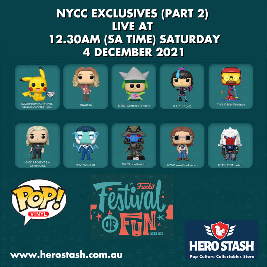 Funko Festival of Fun NYCC 2021 Exclusives Part 2 Hero Stash