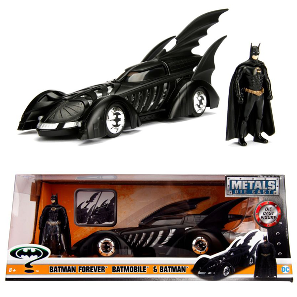 Batman Forever - Batmobile 1:24 Scale Die-Cast Car Replica w/Batman Ac –  Hero Stash