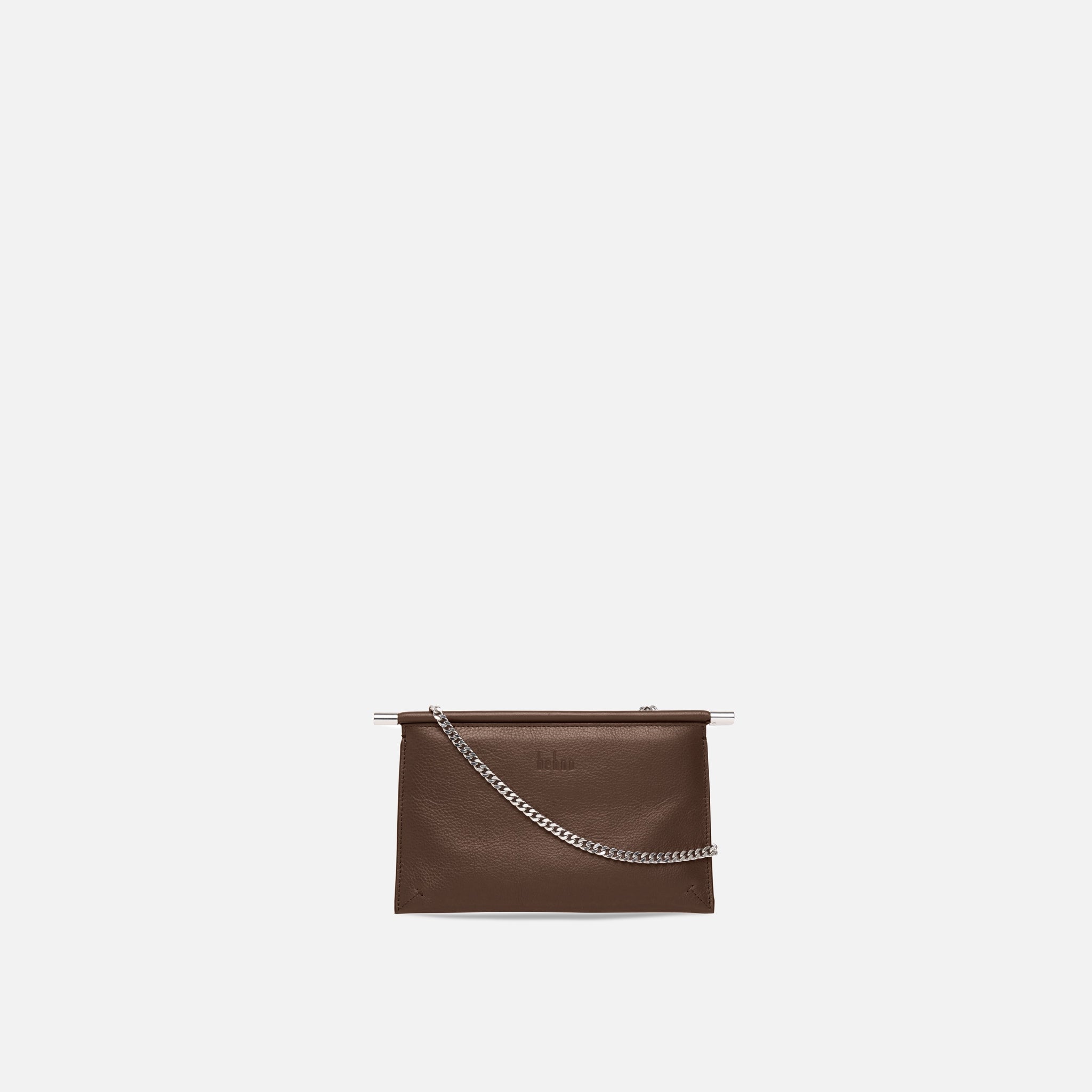 Shop Behno Frida Mini Crossbody Clutch Milled Cacao