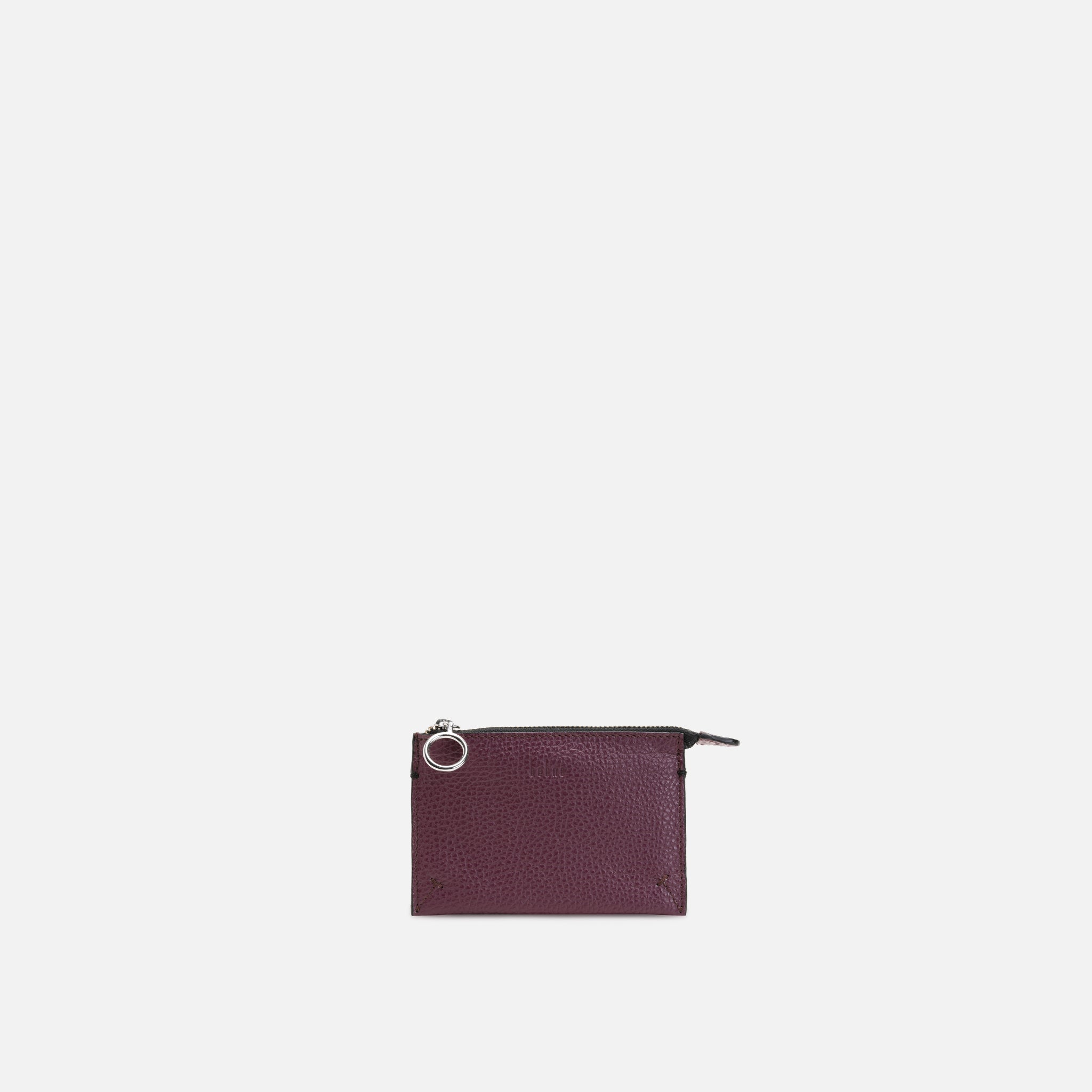 Shop Behno Frida Wallet Pebble Bordeaux