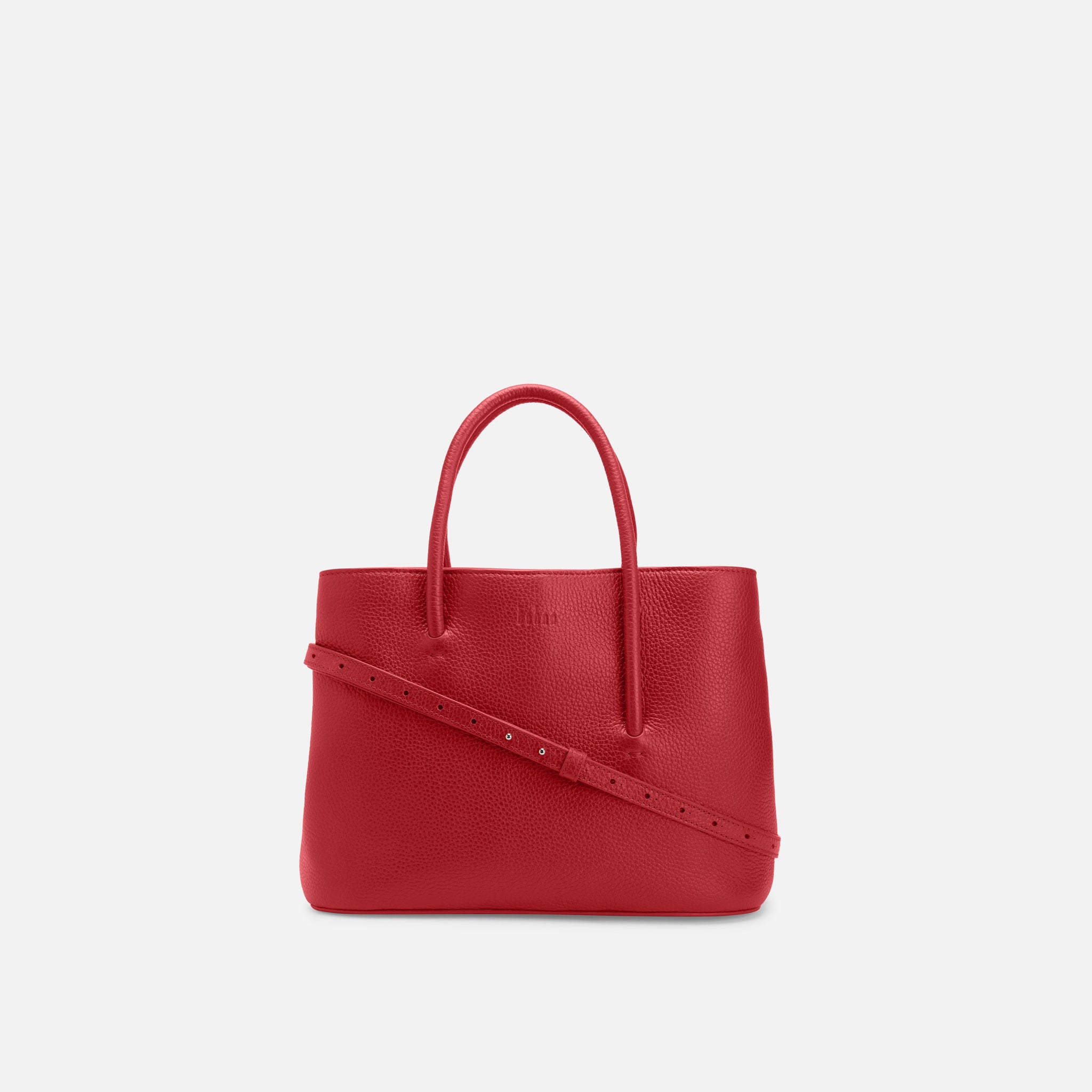 Shop Behno Meena Satchel Pebble Red