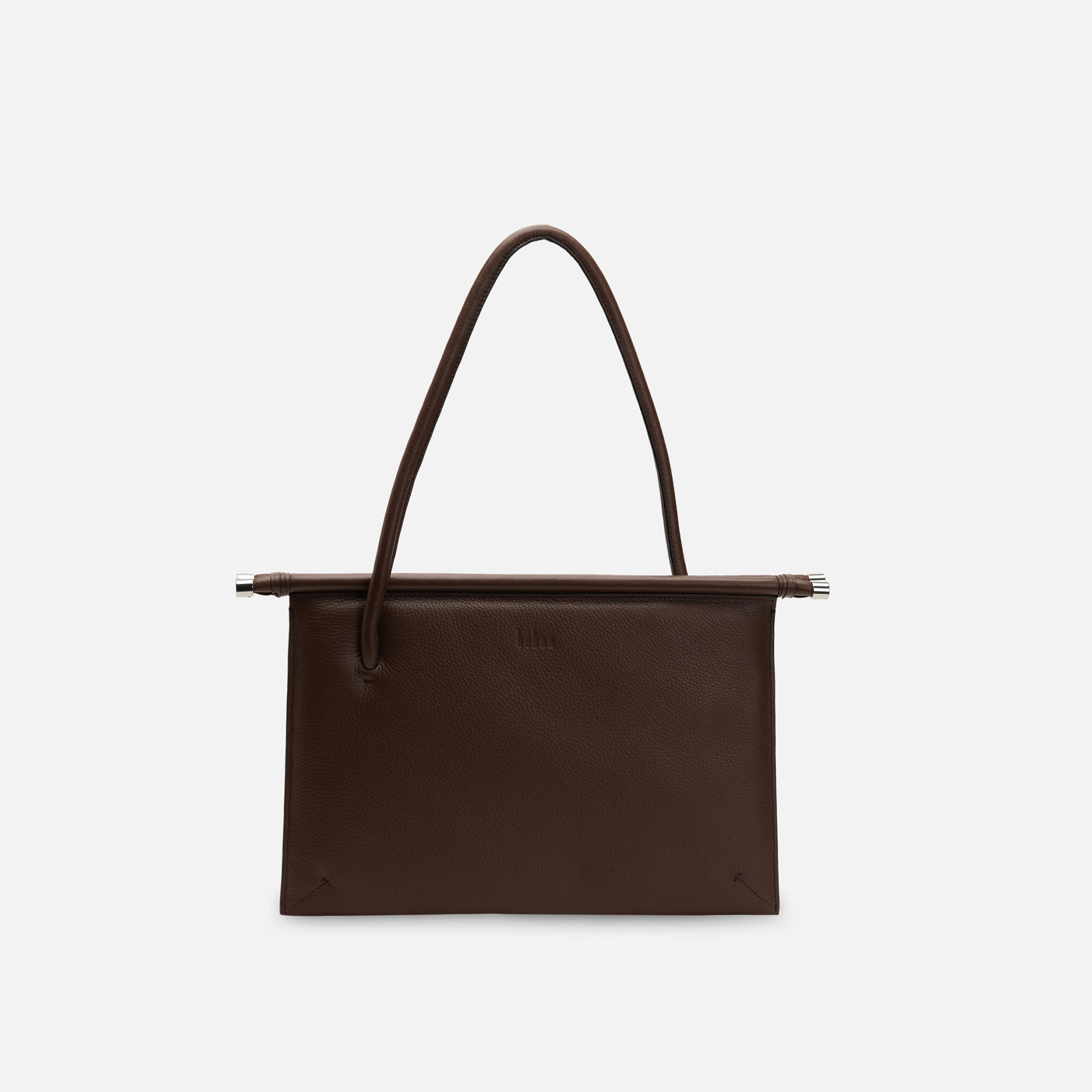Shop Behno Frida Flat Tote Milled Cacao