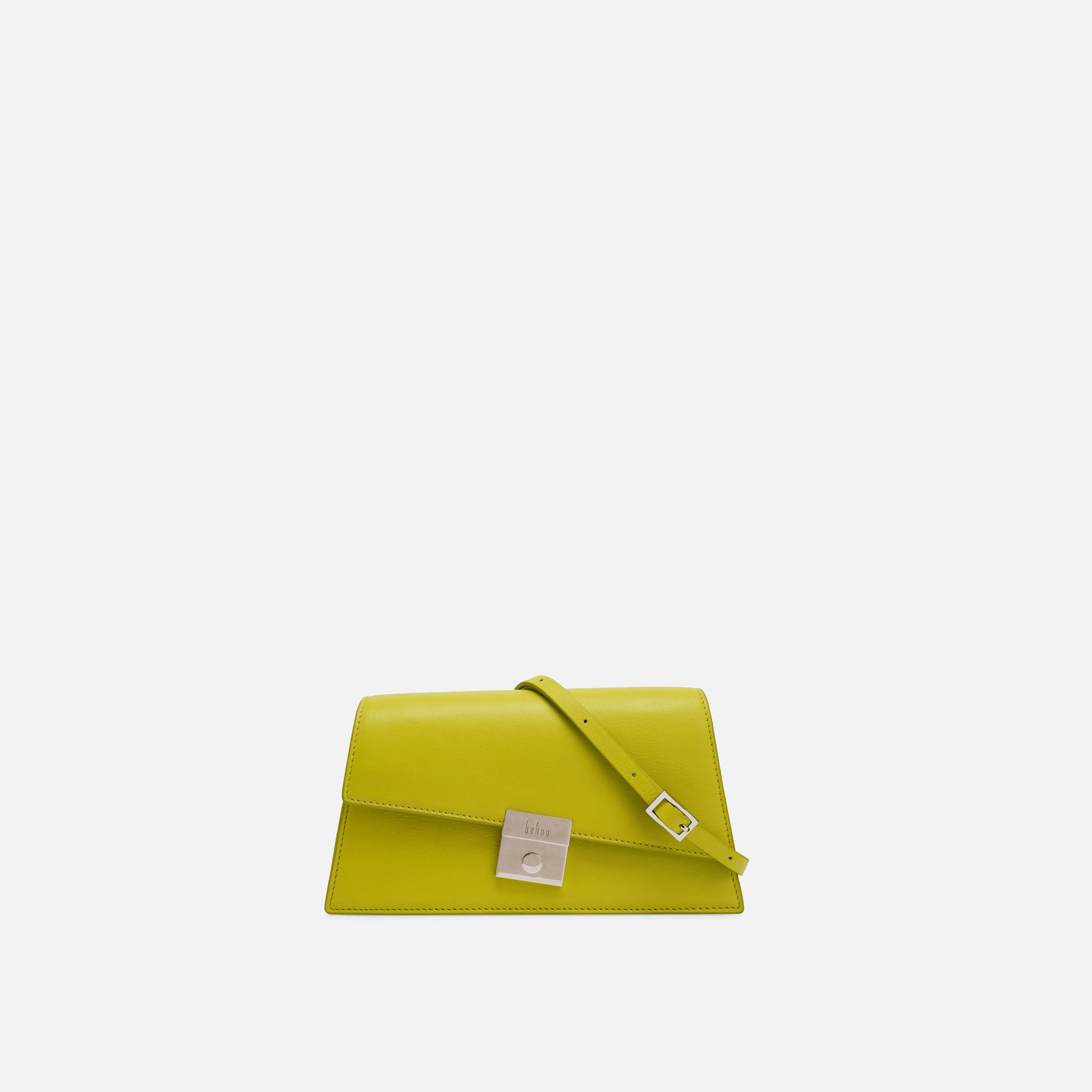 Shop Behno Simone Mini Sling Bag Milled Lime Green