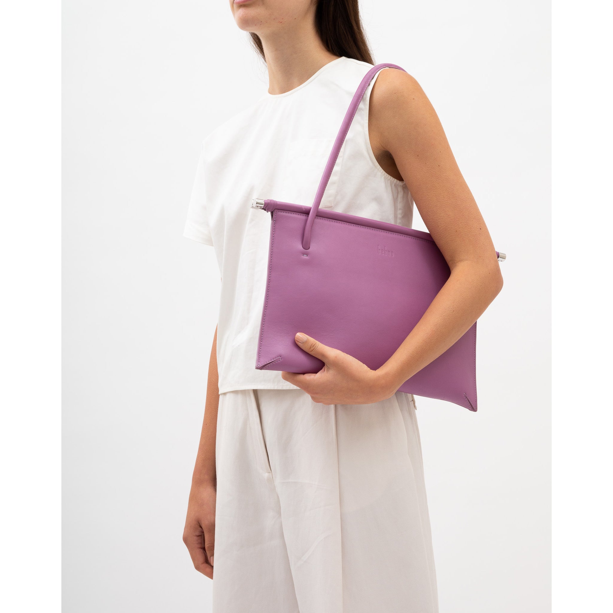 FRIDA FLAT TOTE NAPPA ORCHID