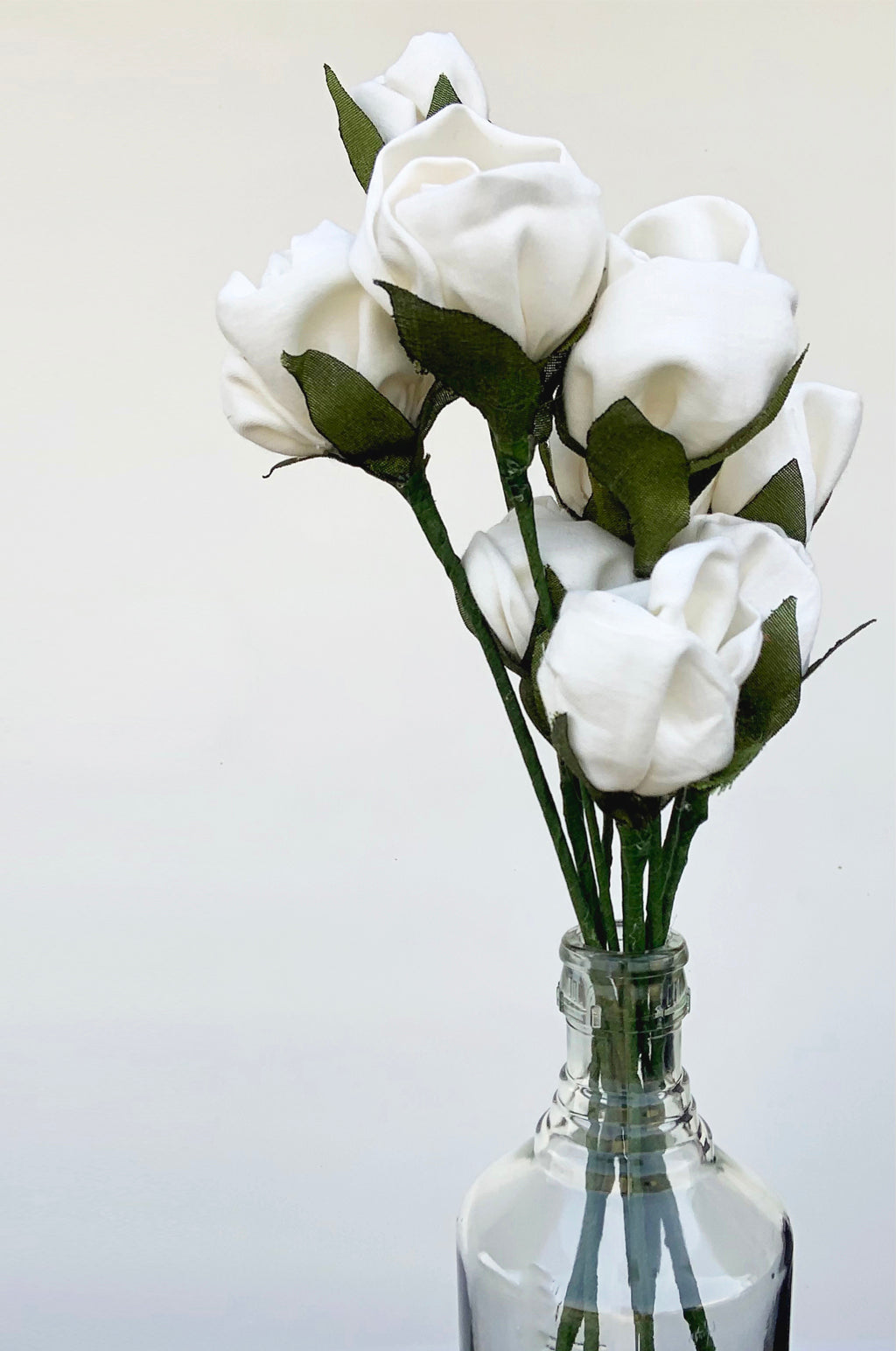 White Rose Handmade Flower (Bunch of 10) – Gulaal