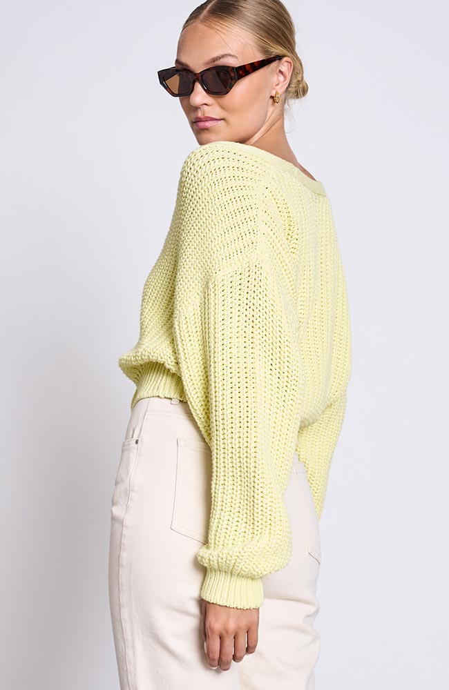 Strickjacke Lena Lime Sorbet 4