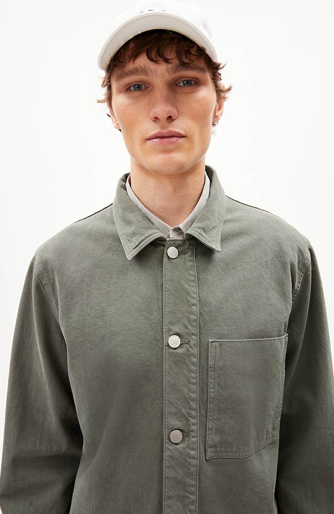 Faarn Overshirt Grijs Groen 5