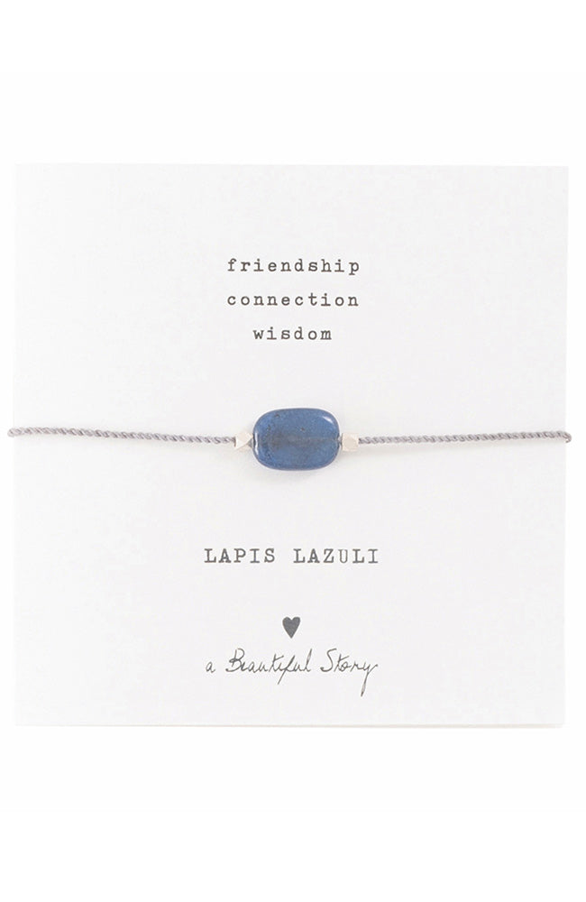 Armband Edelsteen Kaarten Lapis Lazuli Blauw 2