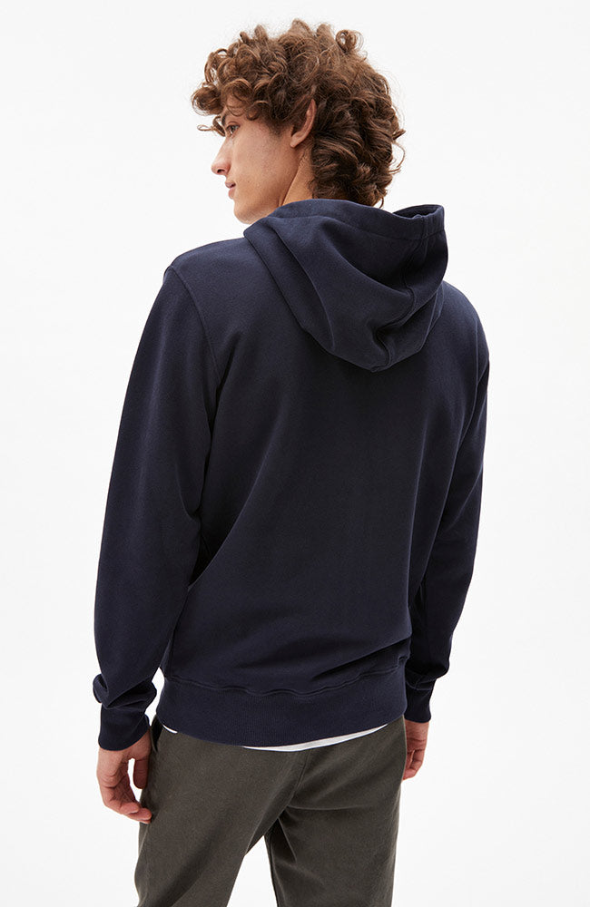 Hoodie Met Rits Gaaston Donkerblauw 1