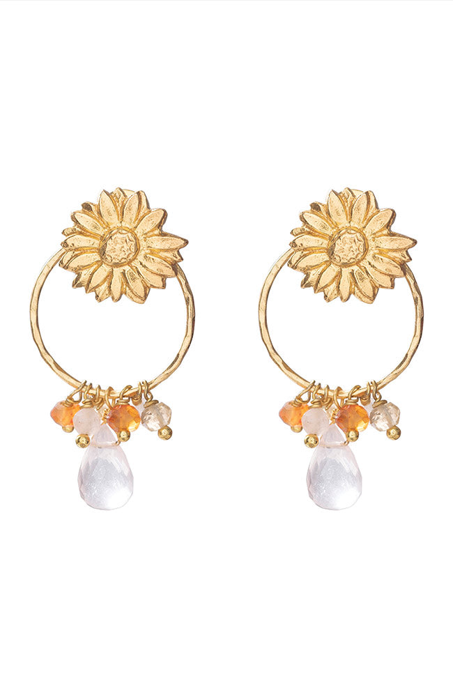 Earrings Euphoria Rose Gold Orange 1
