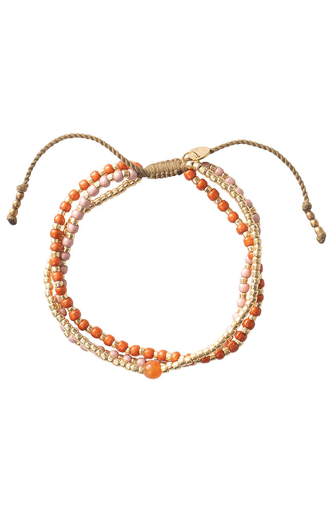 Armband Loyal Carnelian Gold Oranje 1