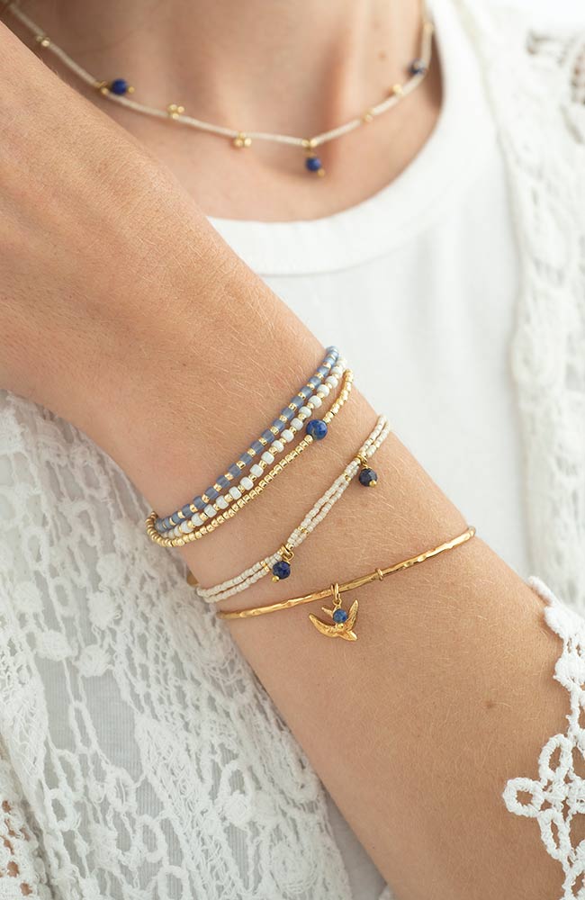 Bracelet Loyal Lapis Lazuli Gold Blue 2