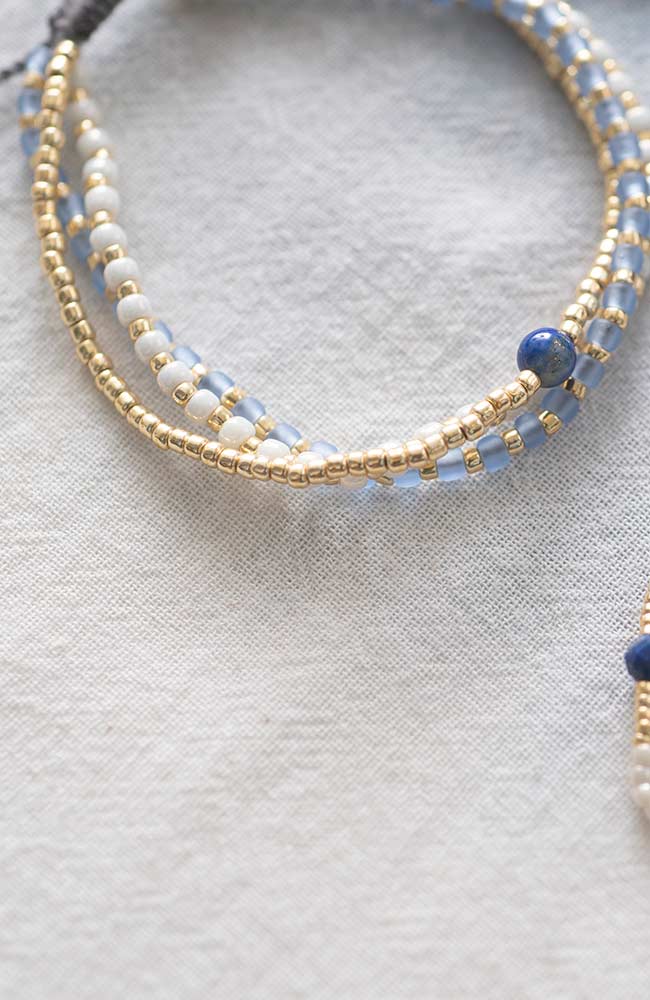 Bracelet Loyal Lapis Lazuli Gold Blue 3