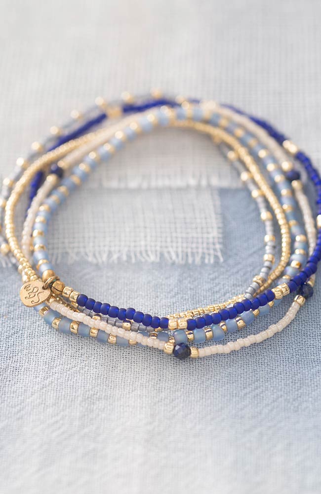 Armband Respect Lapis Lazuli Goud Blauw 3