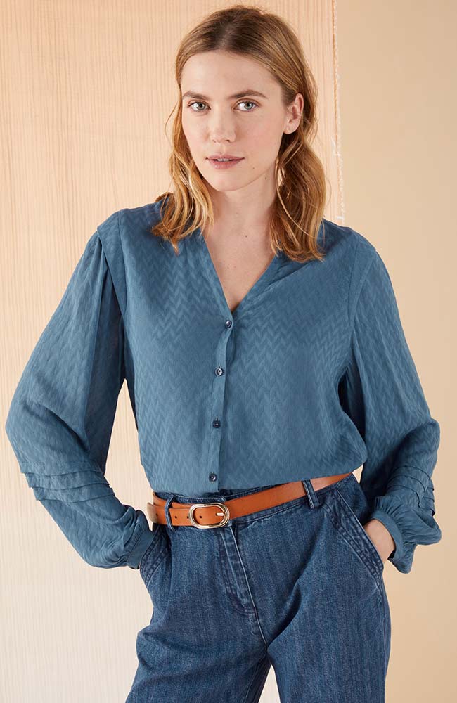 Bluse Seraphine Blau 4