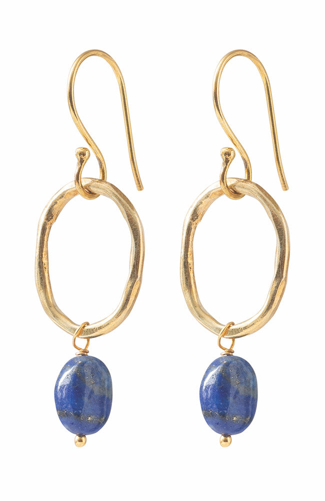 Oorbellen Graceful Lapis Lazuli Goud Blauw 1