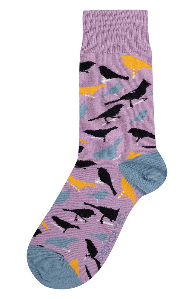 Socken Vögel Lila 1