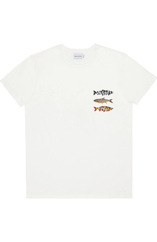 T-Shirt Wildfische Natürlich Weiß 2