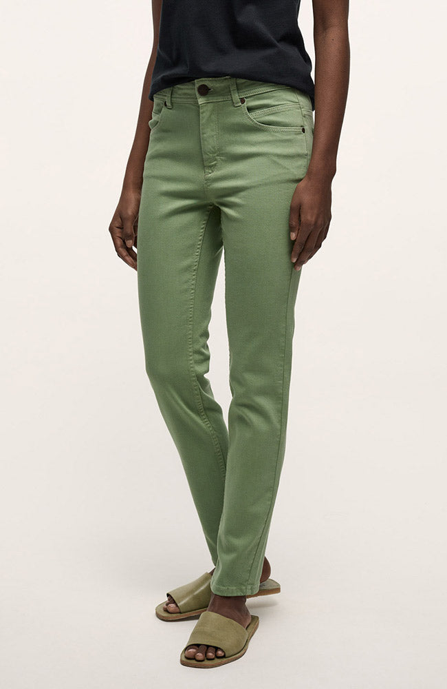 Jeans Hoge Taille Jade Groen 3